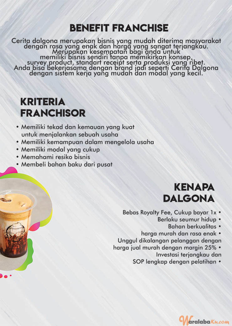 Franchise Peluang Usaha Minuman Cerita Dalgona