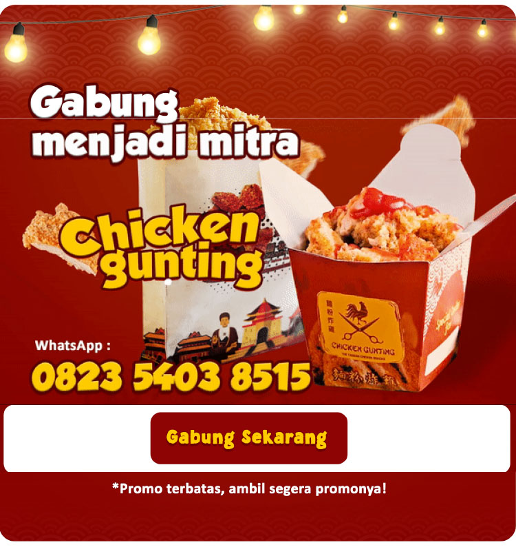 Kemitraan Peluang Bisnis Taiwan Street Snack Murah Chicken Gunting