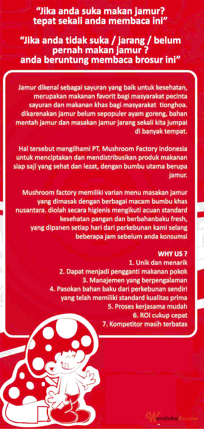 Franchise Peluang Usaha Mushroom Factory