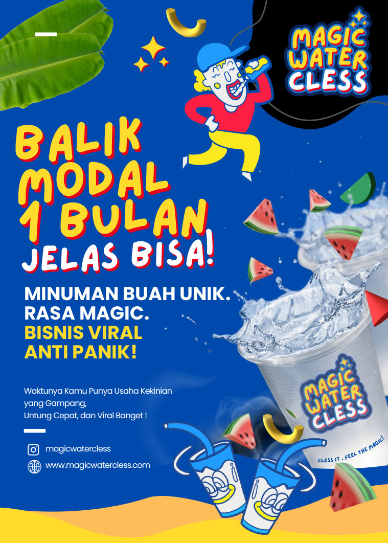 Kemitraan / Peluang Bisnis Minuman Viral Air Bening Filipina Magic Water Cless