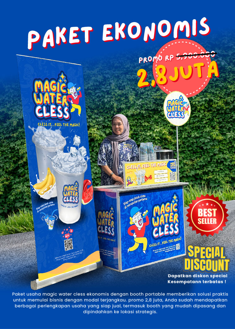 Kemitraan / Peluang Bisnis Minuman Viral Air Bening Filipina Magic Water Cless