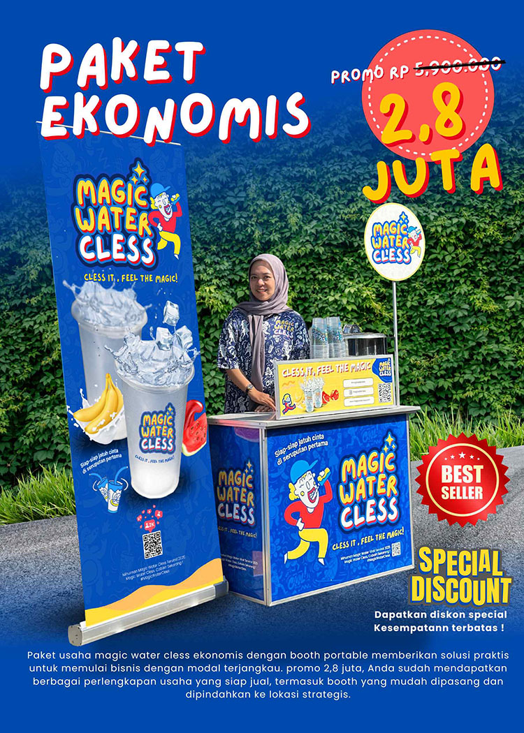 Kemitraan / Peluang Bisnis Minuman Viral Air Bening Filipina Magic Water Cless Kemitraan / Peluang Bisnis Minuman Viral Air Bening Filipina Magic Water Cless