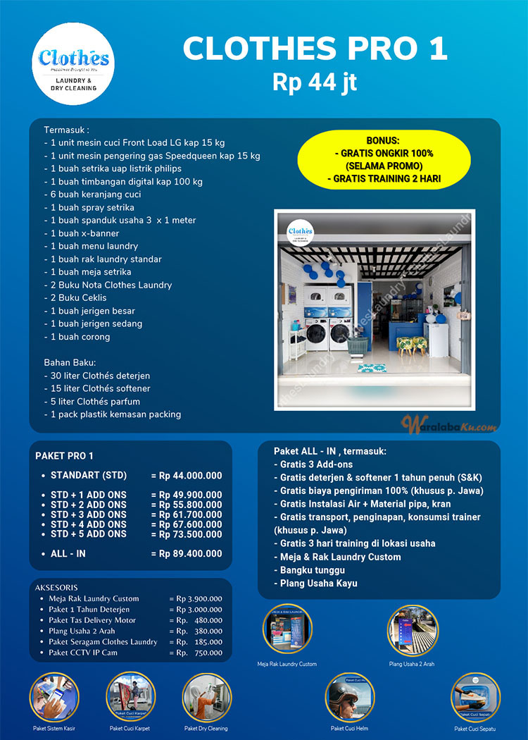 Franchise Peluang Usaha Clothes Laundry