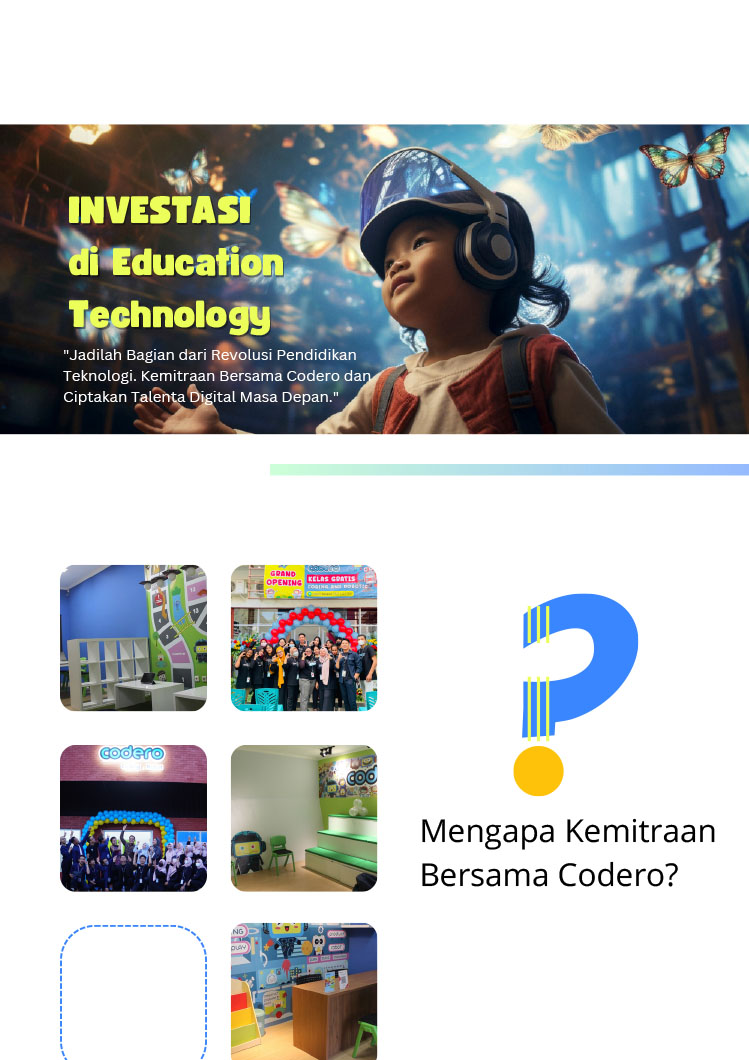 Kemitraan / Peluang Pendidikan Les Coding, Robotik, & Digitar Art Anak