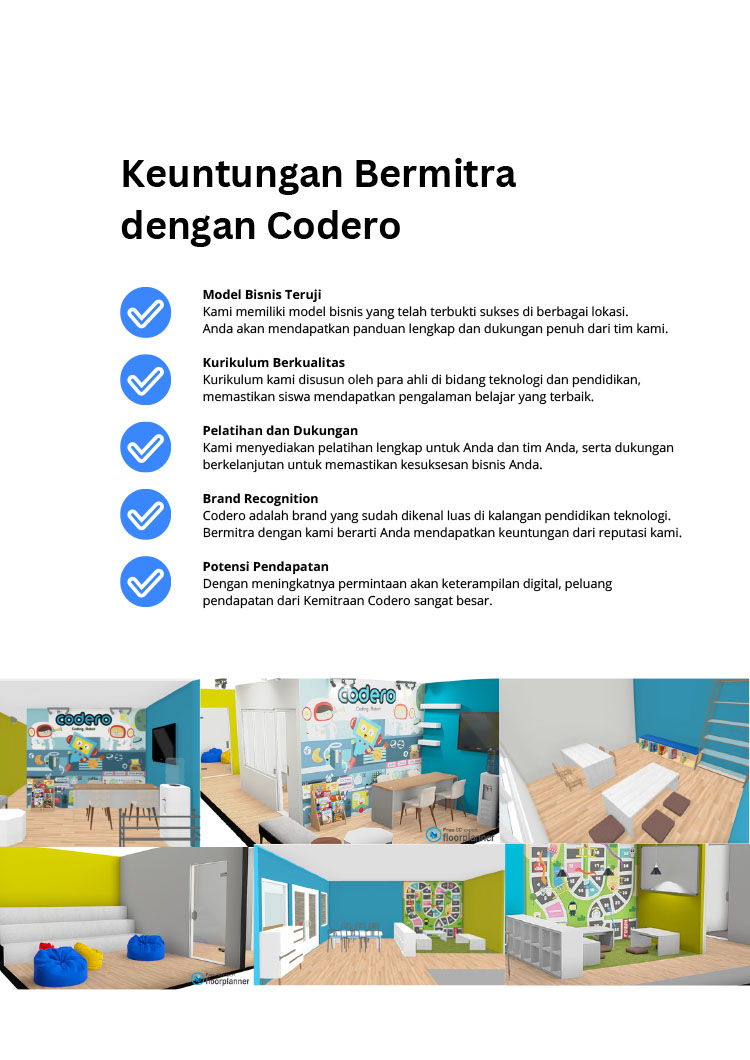 Kemitraan / Peluang Pendidikan Les Coding, Robotik, & Digitar Art Anak