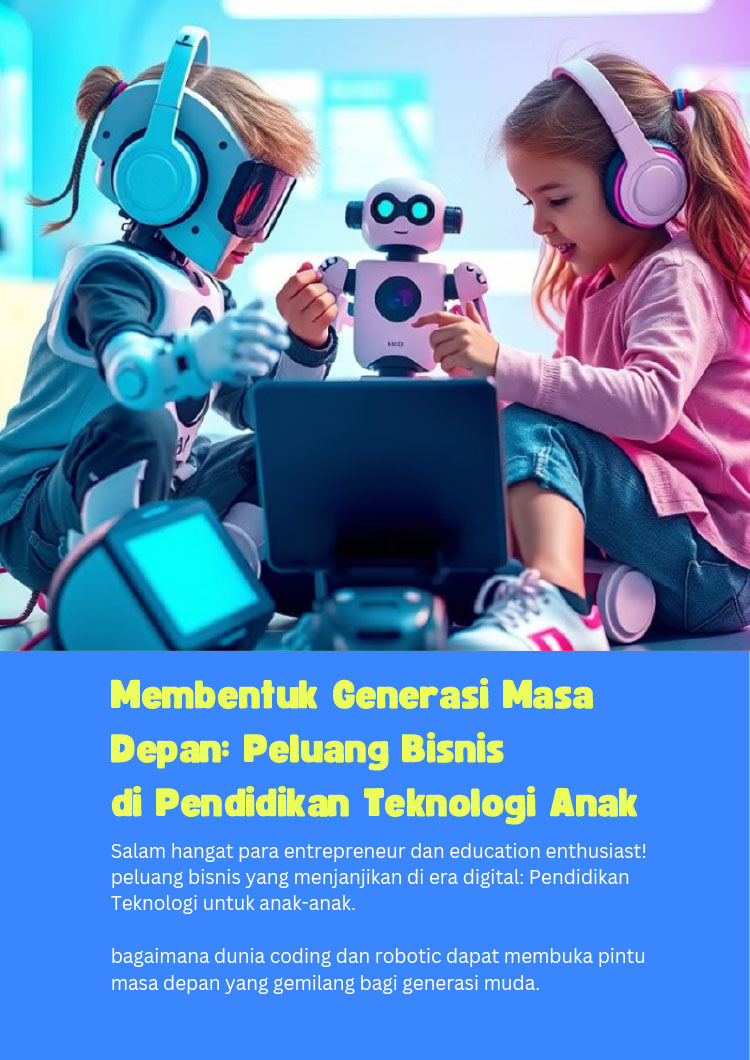 Kemitraan / Peluang Pendidikan Les Coding, Robotik, & Digitar Art Anak