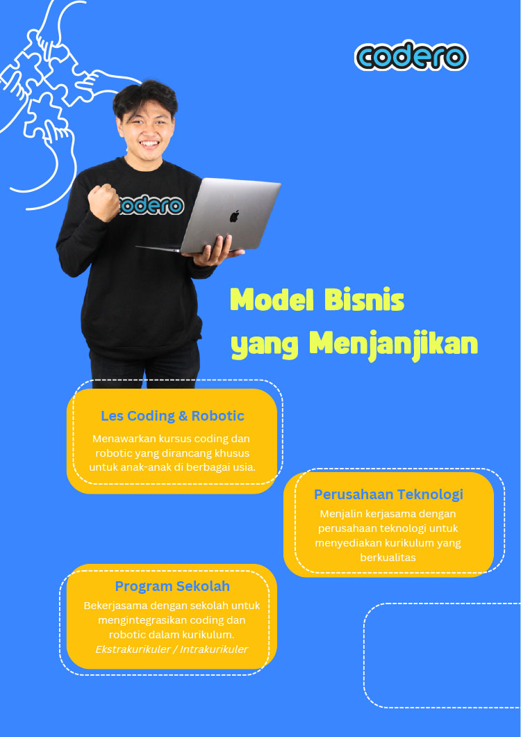 Kemitraan / Peluang Pendidikan Les Coding, Robotik, & Digitar Art Anak