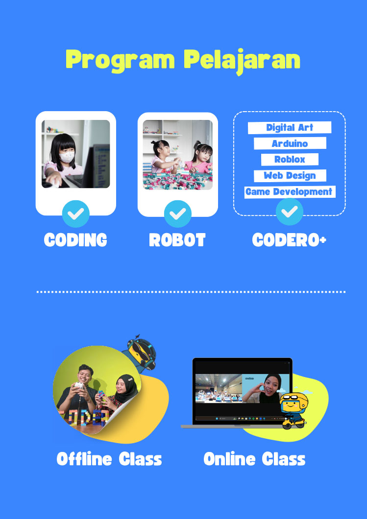 Kemitraan / Peluang Pendidikan Les Coding, Robotik, & Digitar Art Anak