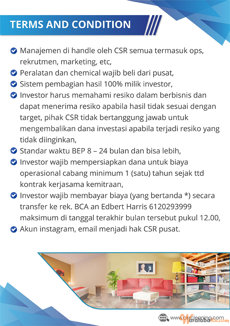 Franchise Cleaning Service Residentia Peluang Bisnis Jasa Kebersihan