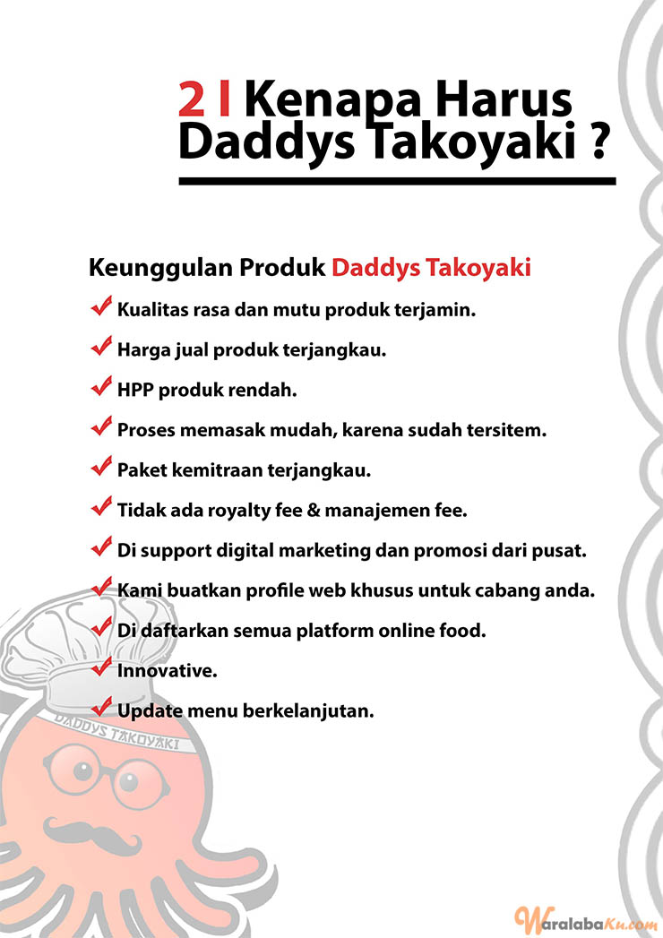 Franchise Peluang Usaha Makanan Daddys Takoyaki