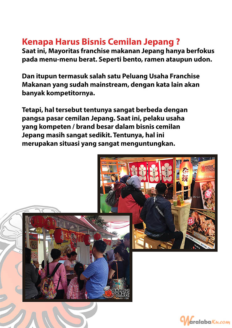 Franchise Peluang Usaha Makanan Daddys Takoyaki