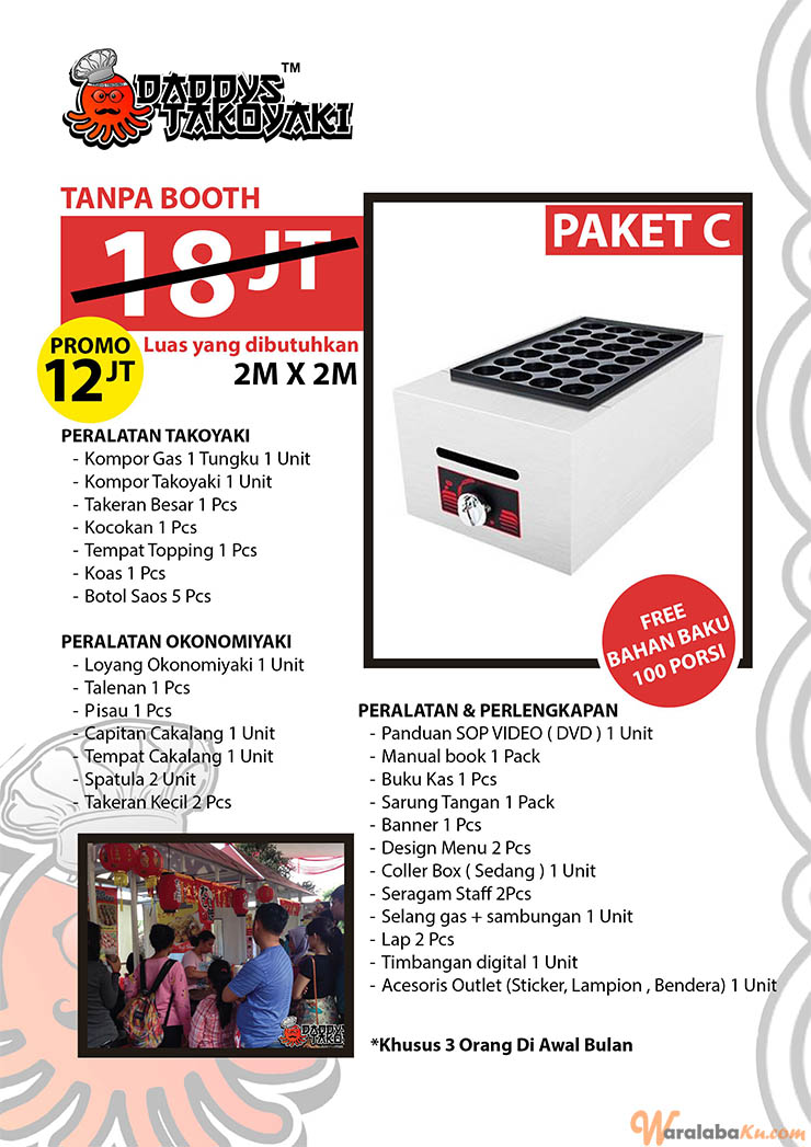 Franchise Peluang Usaha Makanan Daddys Takoyaki