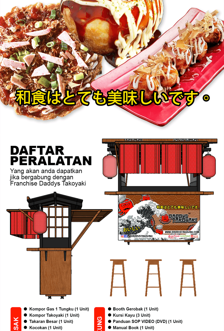 Franchise Peluang Usaha Makanan Jajanan Jepang Daddys Takoyaki