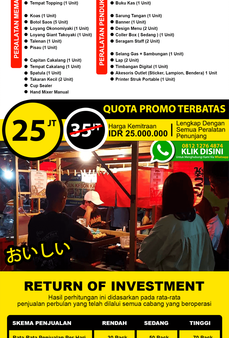 Franchise Peluang Usaha Makanan Jajanan Jepang Daddys Takoyaki