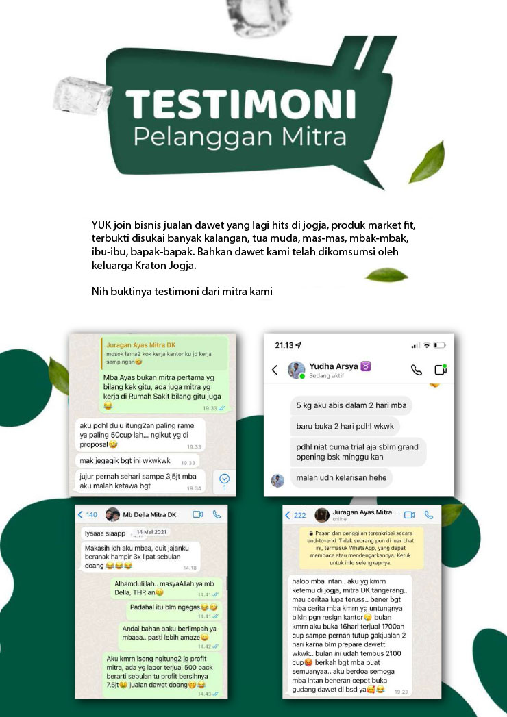 Franchise Peluang Usaha Minuman Es Dawet Kemayu