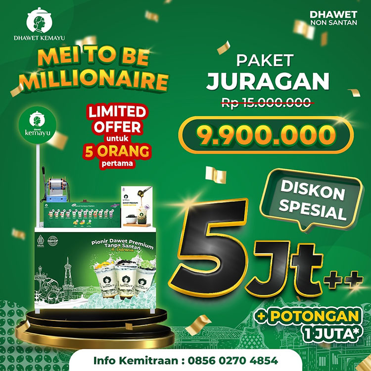 Franchise Peluang Usaha Minuman Es Dawet Kemayu