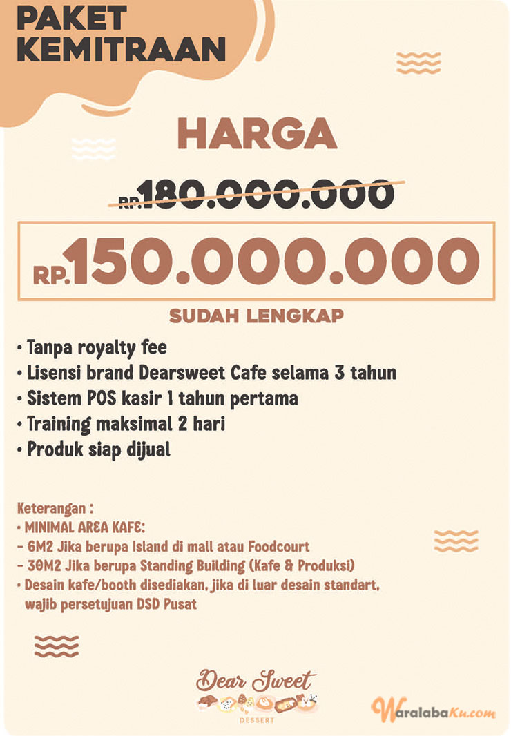 Franchise Peluang Usaha Cafe | Dear Sweet Cafe