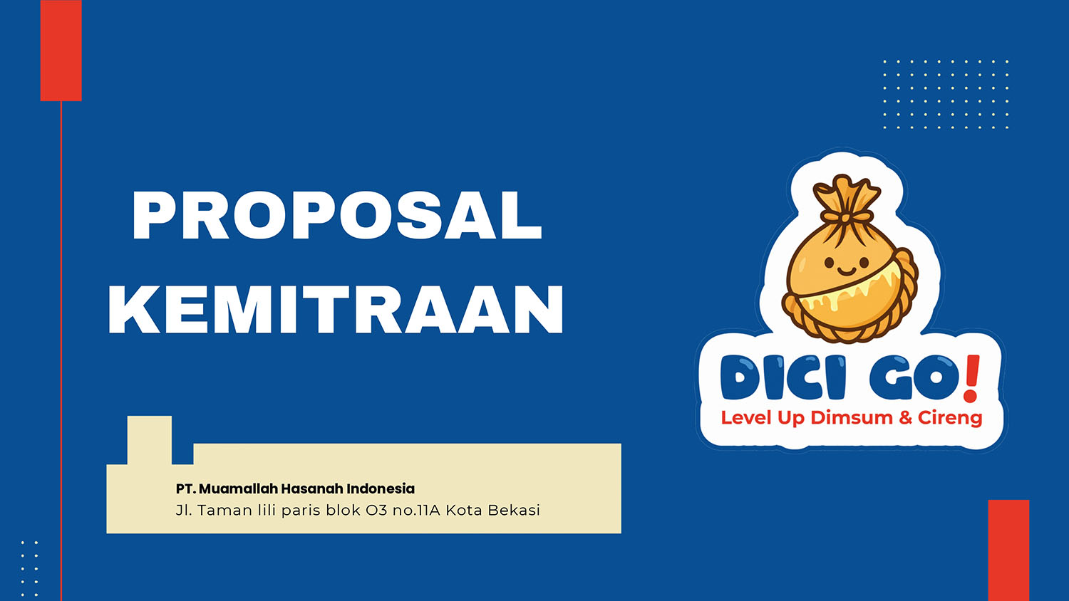 Kemitraan / Peluang Bisnis Dimsum Goreng & Cireng Dicigo