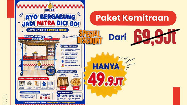 Kemitraan / Peluang Bisnis Dimsum Goreng & Cireng Dicigo