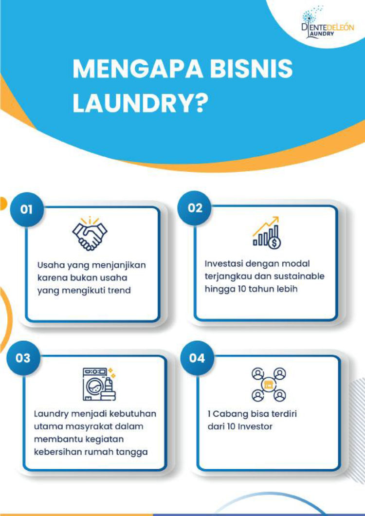 Kemitraan Peluang Bisnis Laundry Diente De Leon