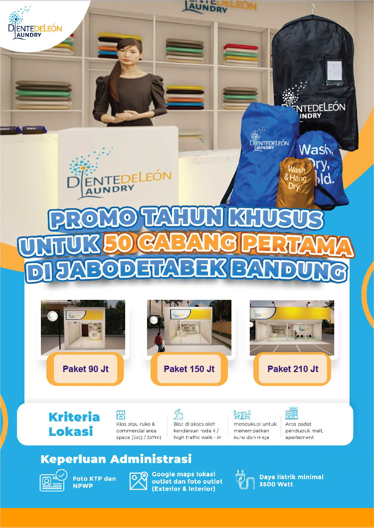 Kemitraan Peluang Bisnis Laundry Diente De Leon