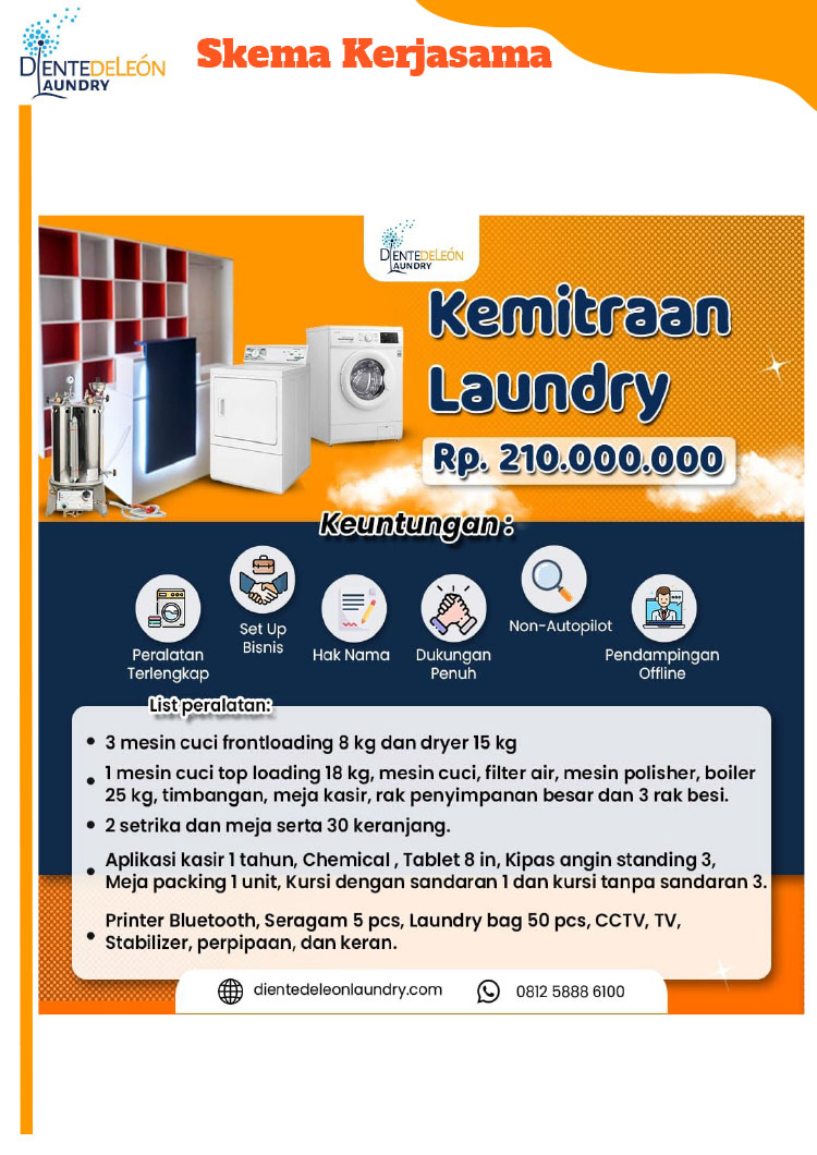 Kemitraan Peluang Bisnis Laundry Diente De Leon