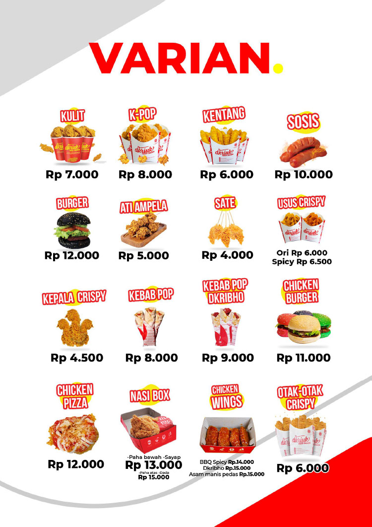 Franchise Peluang Usaha DKriuk Fried Chicken