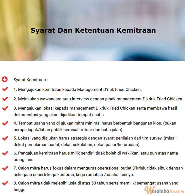 Franchise D'Kriuk Fried Chicken Peluang Bisnis Ayam
