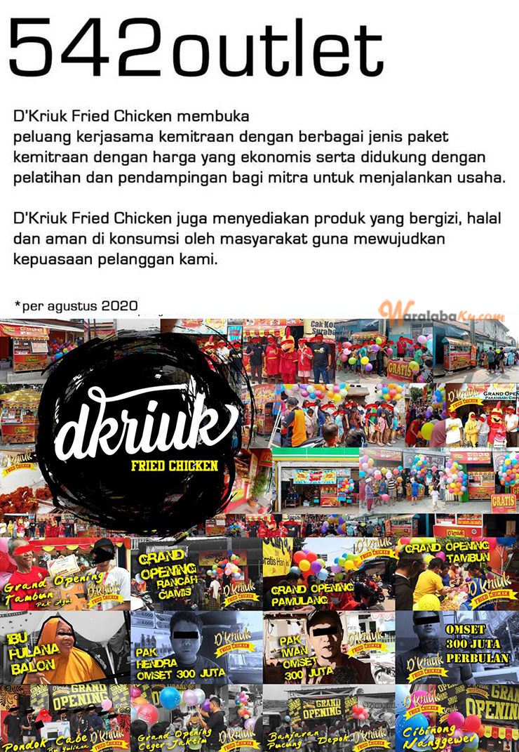Franchise D Kriuk Fried Chicken Peluang Bisnis Ayam Goreng Crispy Waralaba Ku