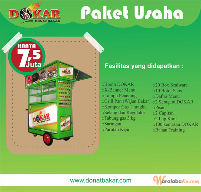 Franchise Peluang Usaha DOKAR (Donat Bakar)