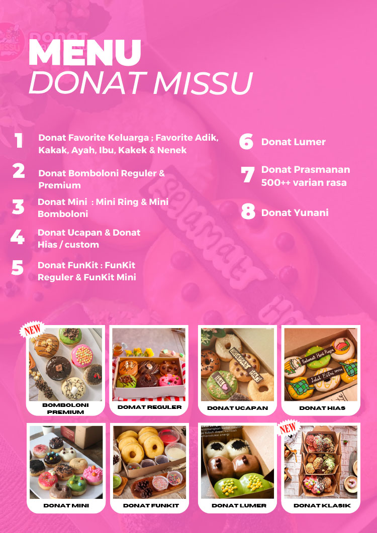 Kemitraan Peluang Bisnis Donat Prasmanan Premium Donat Missu