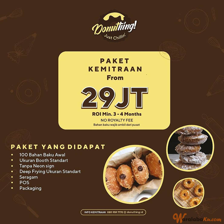 Franchise Donuthing Peluang Bisnis Donat Goreng Artis 