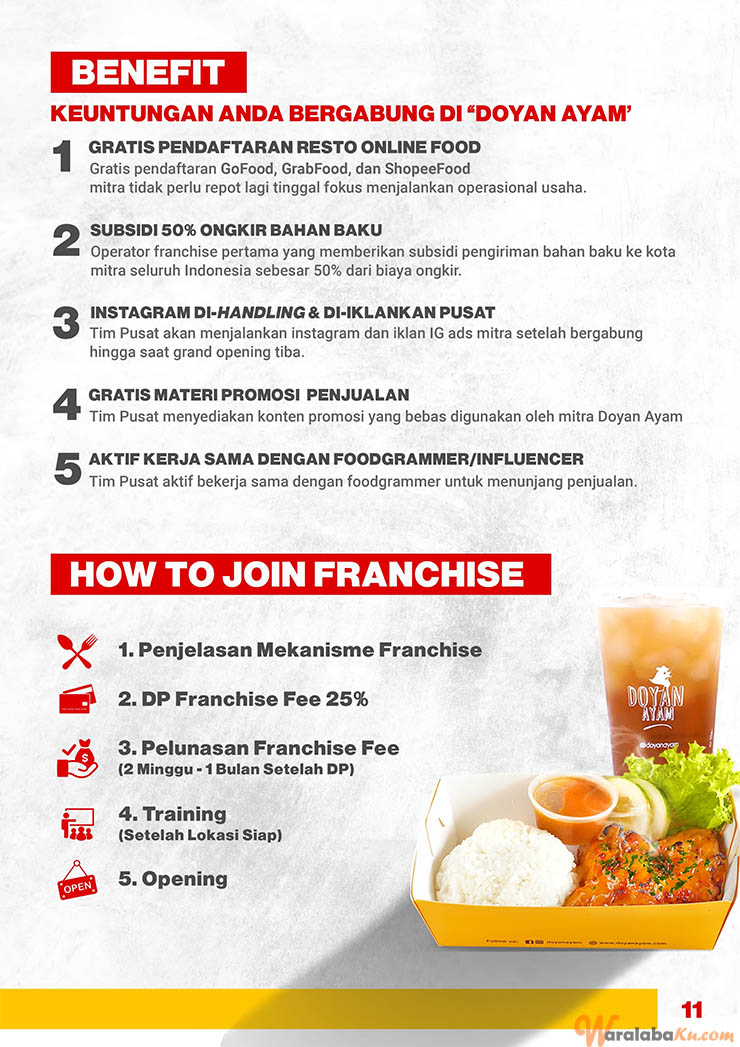 Franchise Peluang Usaha Makanan Doyan Ayam