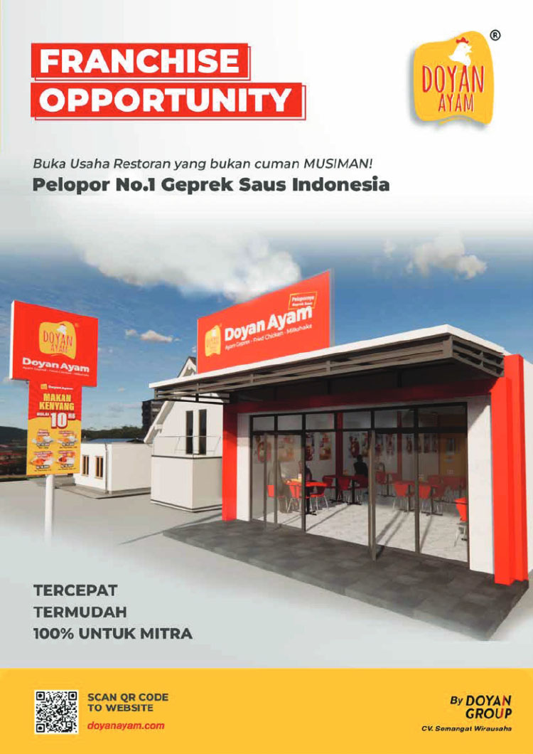 Kemitraan / Peluang Bisnis Ayam Geprek Saus Celup Doyan Ayam