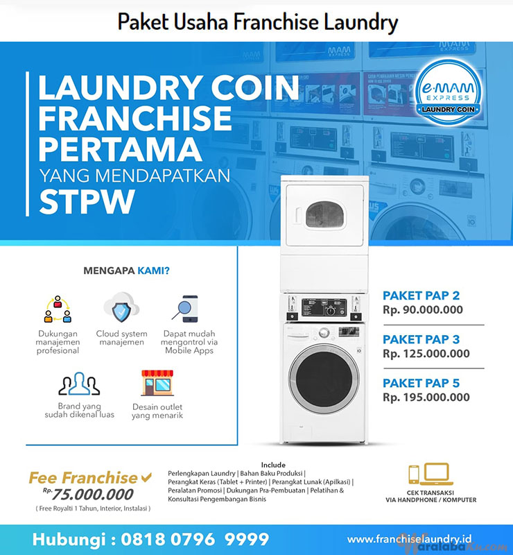 Franchise eMam Laundry Express ~ Peluang Bisnis Laundry Koin