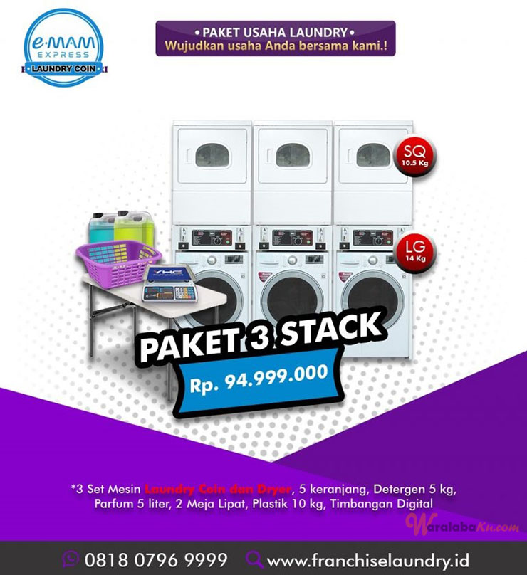 Franchise eMam Laundry Express ~ Peluang Bisnis Laundry Koin