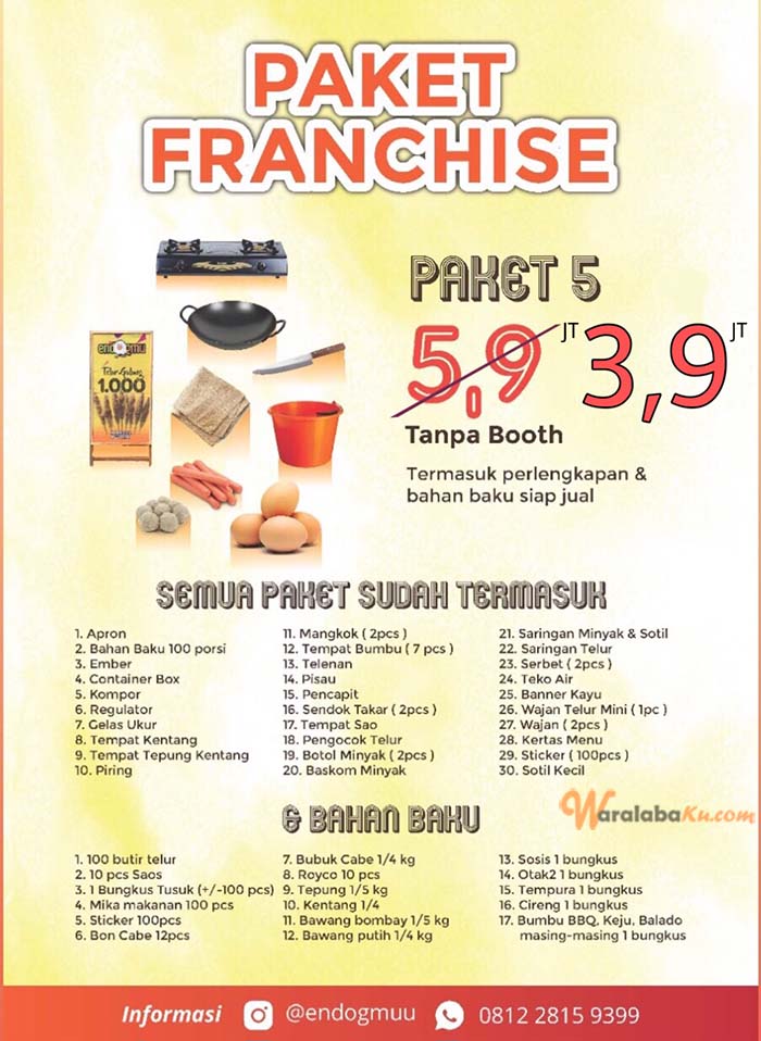 Franchise Peluang Usaha Makanan Endogmu