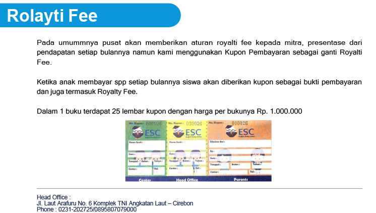 Franchise Kemitraan Kursus Bahasa English Study Center / ESC