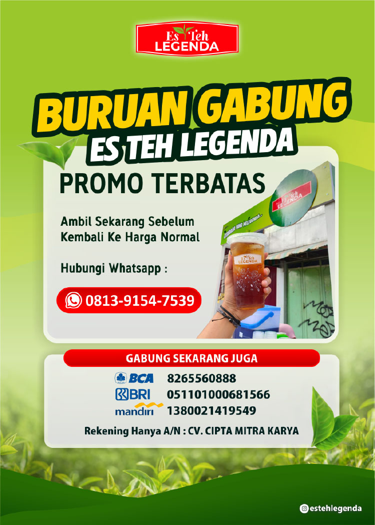 Kemitraan Peluang Bisnis Es Teh Jumbo Legenda