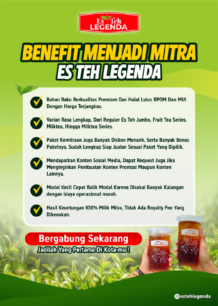 Kemitraan Peluang Bisnis Es Teh Jumbo Legenda