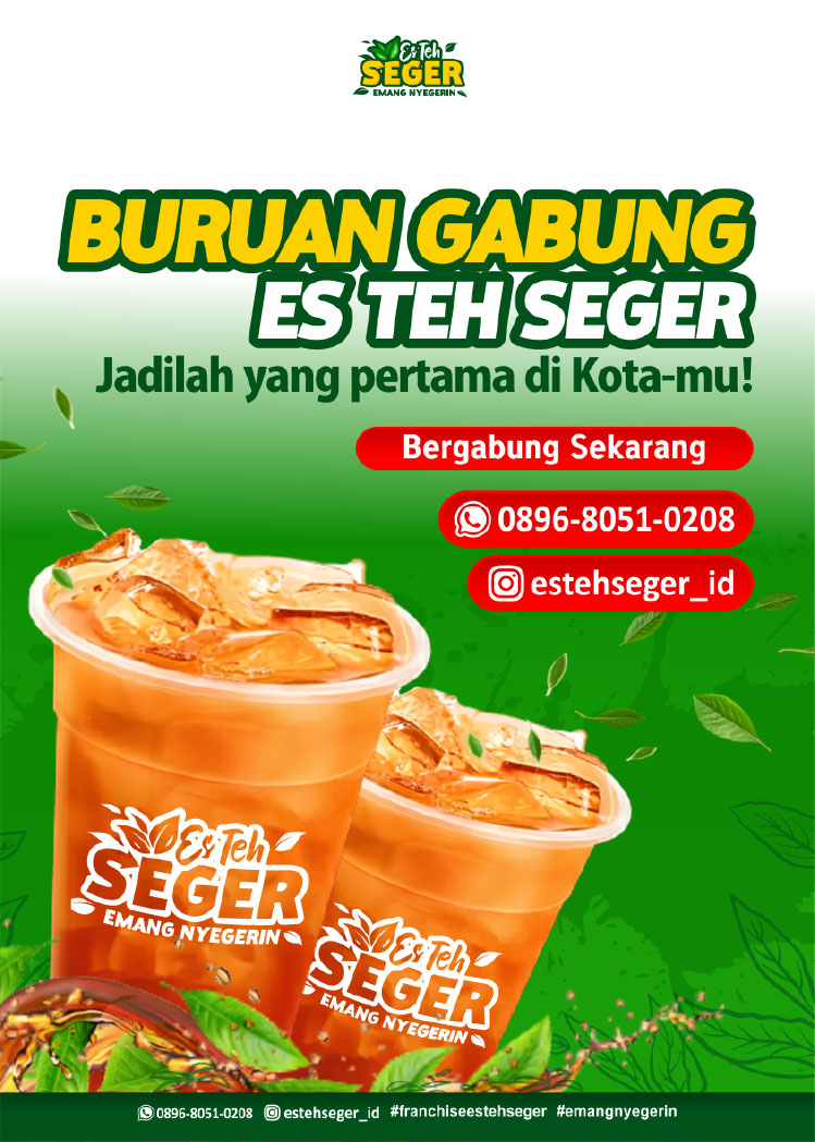 Kemitraan Peluang Bisnis Teh Solo Aneka Rasa Es Teh Seger