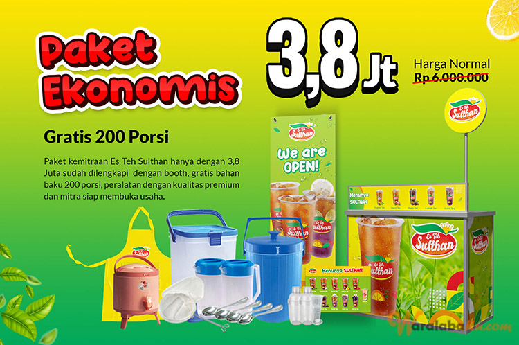 Franchise Peluang Usaha Minuman Teh Kekinian | Es Teh Sulthan