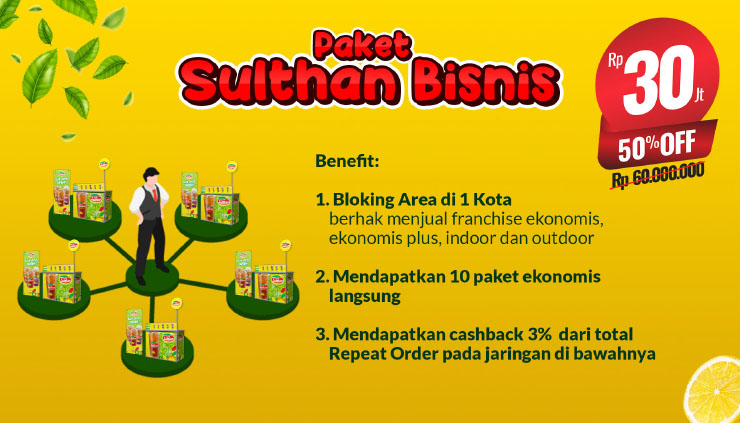 Franchise Peluang Usaha Minuman Teh Kekinian | Es Teh Sulthan