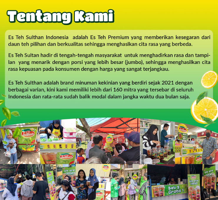 Franchise Peluang Usaha Minuman Teh Kekinian | Es Teh Sulthan