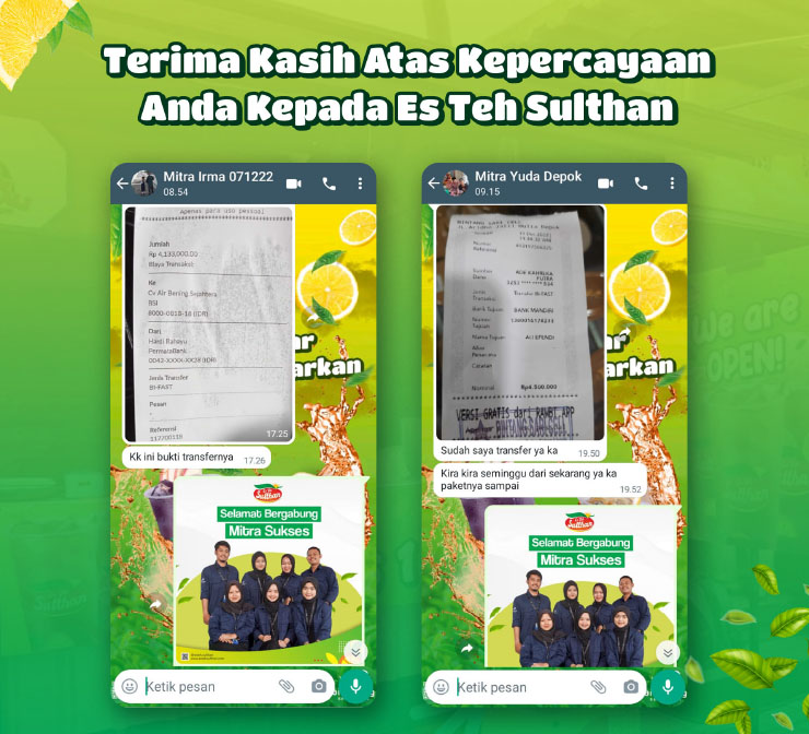 Franchise Peluang Usaha Minuman Teh Kekinian | Es Teh Sulthan