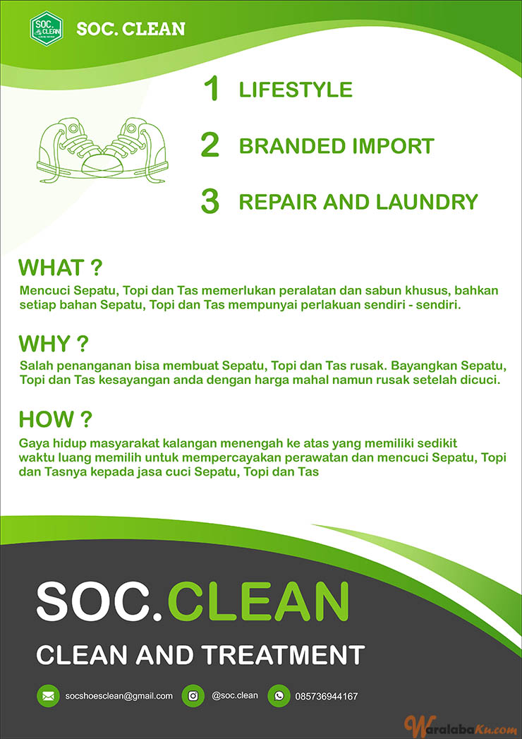 Franchise Peluang Usaha Cuci Sepatu - soc.clean