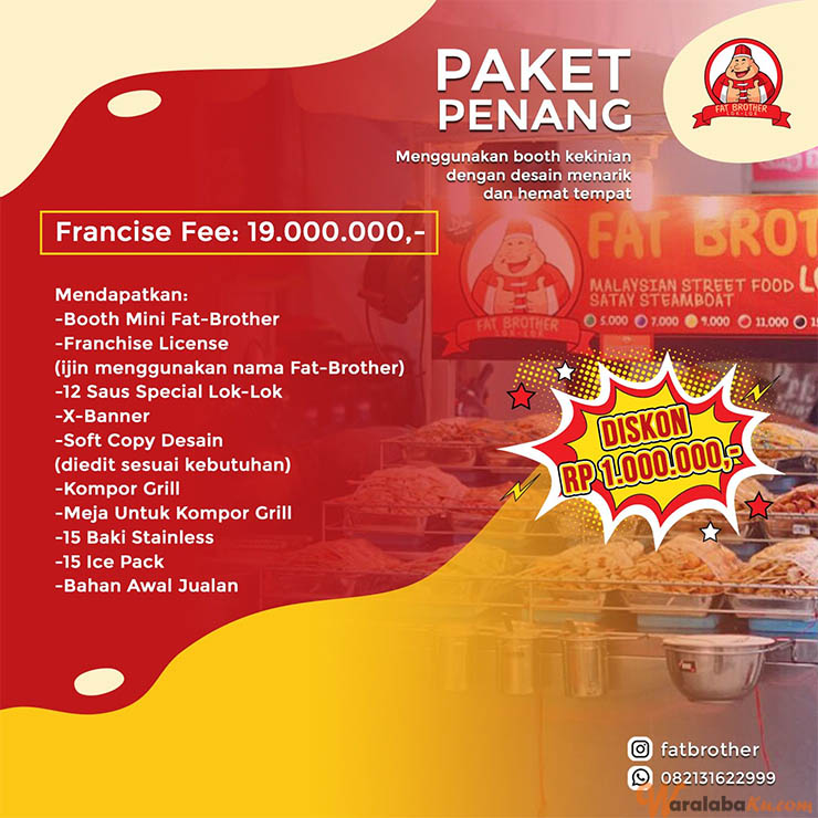 Franchise Peluang Usaha Makanan Street Food - Fat Brother