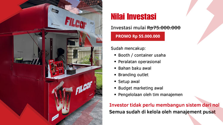 Kemitraan / Peluang Bisnis Kopi Kontainer Viral & Kopi Keliling Filcof