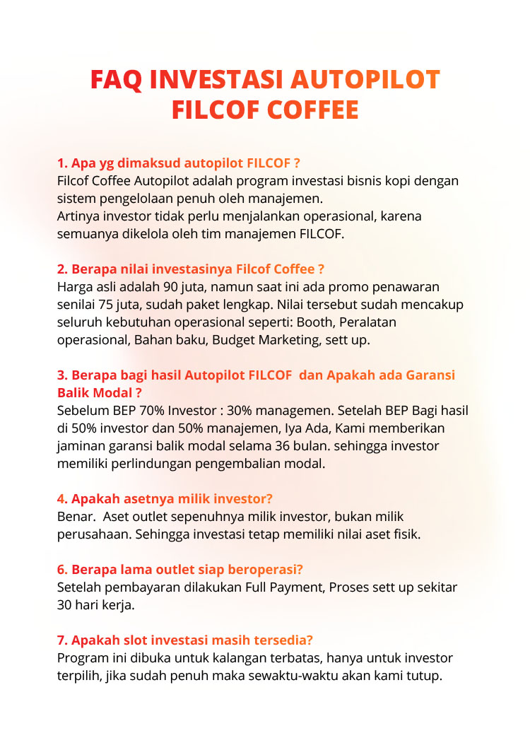 Kemitraan / Peluang Bisnis Kopi Kontainer Viral & Kopi Keliling Filcof Kemitraan / Peluang Bisnis Kopi Kontainer Viral & Kopi Keliling Filcof