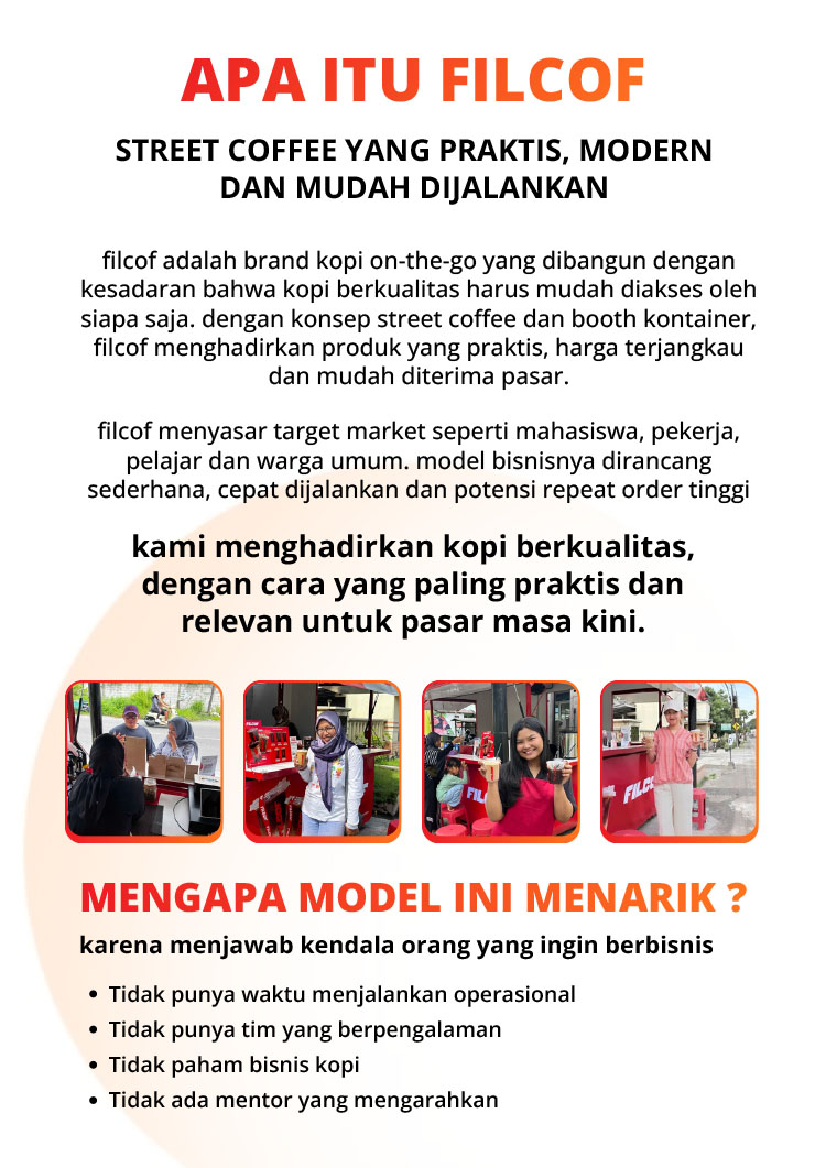 Kemitraan / Peluang Bisnis Kopi Kontainer Viral & Kopi Keliling Filcof Kemitraan / Peluang Bisnis Kopi Kontainer Viral & Kopi Keliling Filcof